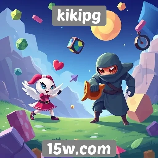 Exploração das categorias de jogos disponíveis no kikipg